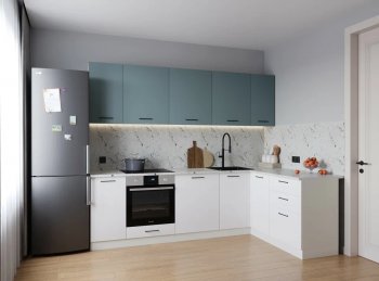 Кухонный гарнитур угловой Ниагара МДФ/ЛДСП 2600*1600 мм (Санвут) в Верхней Пышме - verhnyaya-pyshma.mebel-e96.ru