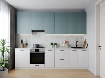 Кухонный гарнитур высокий Ниагара 3000 мм ЛДСП/МДФ (Санвут) в Верхней Пышме - verhnyaya-pyshma.mebel-e96.ru