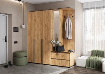 Прихожая Норд+Шкаф 1200, крафт (Миф) в Верхней Пышме - verhnyaya-pyshma.mebel-e96.ru