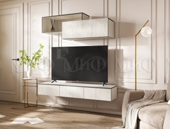 Стенка Норд-2 дуб крафт белый (Миф) в Верхней Пышме - verhnyaya-pyshma.mebel-e96.ru