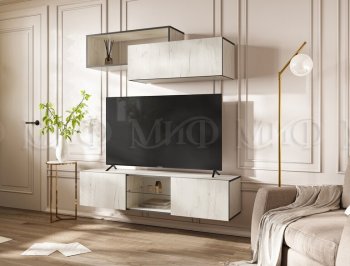 Стенка Норд-1 дуб крафт белый (Миф) в Верхней Пышме - verhnyaya-pyshma.mebel-e96.ru