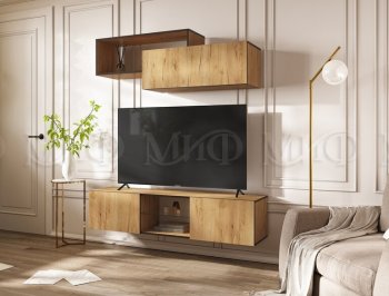 Стенка Норд-1 дуб крафт (Миф) в Верхней Пышме - verhnyaya-pyshma.mebel-e96.ru
