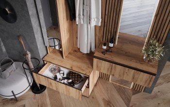 Шкаф 800+Тумба с зеркалом Норд (Миф) в Верхней Пышме - verhnyaya-pyshma.mebel-e96.ru