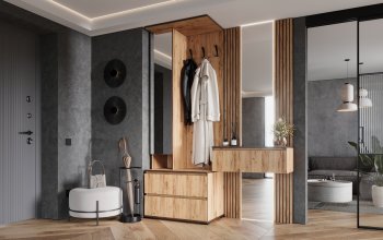 Прихожая+Тумба с зеркалом Норд (Миф) в Верхней Пышме - verhnyaya-pyshma.mebel-e96.ru