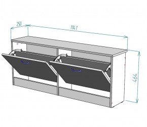 Обувница W19 (ДСС) в Верхней Пышме - verhnyaya-pyshma.mebel-e96.ru