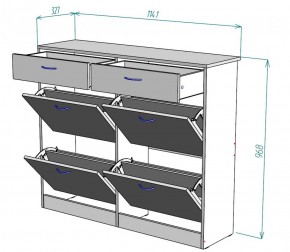 Обувница W25 (Венге-ДМ) в Верхней Пышме - verhnyaya-pyshma.mebel-e96.ru