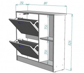 Обувница W29 (Венге-ДМ) в Верхней Пышме - verhnyaya-pyshma.mebel-e96.ru