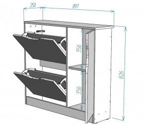 Обувница W32 (Венге-ДМ) в Верхней Пышме - verhnyaya-pyshma.mebel-e96.ru