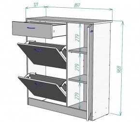 Обувница W35 (Белый) в Верхней Пышме - verhnyaya-pyshma.mebel-e96.ru