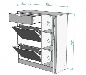 Обувница W36 (ДСС) в Верхней Пышме - verhnyaya-pyshma.mebel-e96.ru