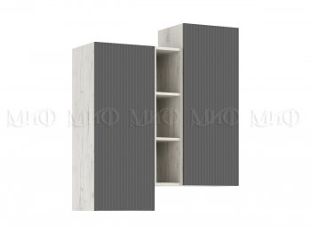 Стенка Оскар крафт белый/графит (Миф) в Верхней Пышме - verhnyaya-pyshma.mebel-e96.ru