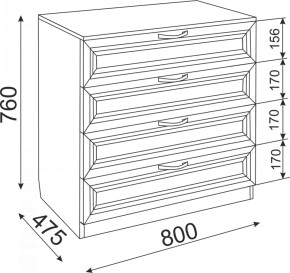 Комод Ости Модуль 06 (Риннер) в Верхней Пышме - verhnyaya-pyshma.mebel-e96.ru