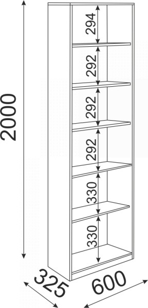 Библиотека Остин Модуль 05 (Риннер) в Верхней Пышме - verhnyaya-pyshma.mebel-e96.ru