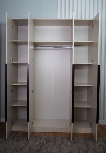 Шкаф 1600 мм Пальма, Сатин (ДСВ) в Верхней Пышме - verhnyaya-pyshma.mebel-e96.ru