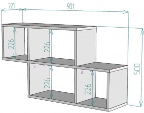 Полка S39 (ДМ) в Верхней Пышме - verhnyaya-pyshma.mebel-e96.ru