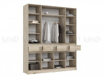 Спальный гарнитур Роджина крафт серый/кашемир, модульный (Миф) в Верхней Пышме - verhnyaya-pyshma.mebel-e96.ru