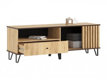 Тумба ТВ (1500) Роджина дуб крафт (Миф) в Верхней Пышме - verhnyaya-pyshma.mebel-e96.ru