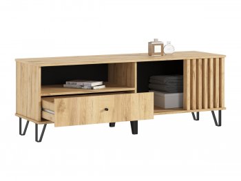 Тумба ТВ (1500) Роджина дуб крафт/дуб крафт (Миф) в Верхней Пышме - verhnyaya-pyshma.mebel-e96.ru