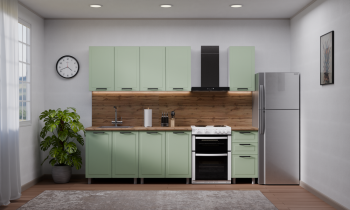 Кухонный гарнитур Ромашка 1600 мм Фисташка (Аленка) в Верхней Пышме - verhnyaya-pyshma.mebel-e96.ru