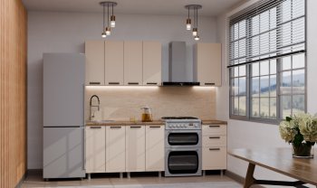 Кухонный гарнитур Ромашка 1600 мм Кашемир (Аленка) в Верхней Пышме - verhnyaya-pyshma.mebel-e96.ru