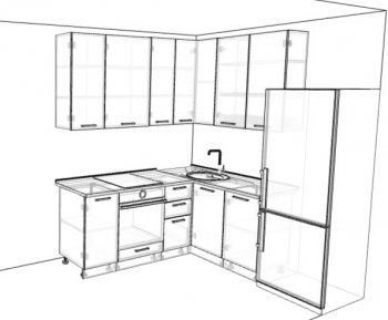 Кухонный гарнитур угловой 2000*1400 мм (Санвут) в Верхней Пышме - verhnyaya-pyshma.mebel-e96.ru