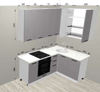Кухонный гарнитур угловой 2000*1400 мм (Санвут) в Верхней Пышме - verhnyaya-pyshma.mebel-e96.ru