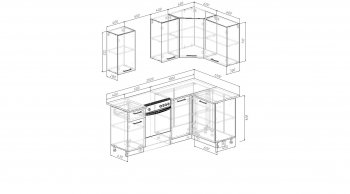 Кухонный гарнитур угловой Фьюжн 2000*1200 мм (Sanvut) в Верхней Пышме - verhnyaya-pyshma.mebel-e96.ru