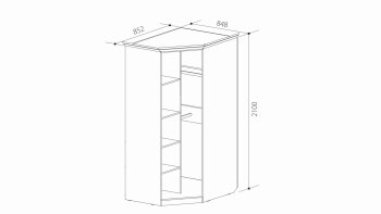 Шкаф угловой ШиК-3 (Уголок Школьника 2) в Верхней Пышме - verhnyaya-pyshma.mebel-e96.ru