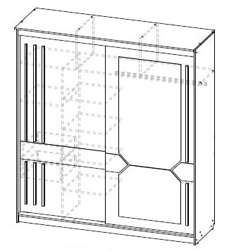 Шкаф-купе № 25 2000 мм (СВ) в Верхней Пышме - verhnyaya-pyshma.mebel-e96.ru