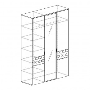 Шкаф 3-дверный Дели 71 (Яна) в Верхней Пышме - verhnyaya-pyshma.mebel-e96.ru