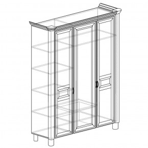 Шкаф 3-дверный Элли 570 (Яна) в Верхней Пышме - verhnyaya-pyshma.mebel-e96.ru