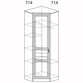 Шкаф для одежды угловой Лира 57 (Яна) в Верхней Пышме - verhnyaya-pyshma.mebel-e96.ru