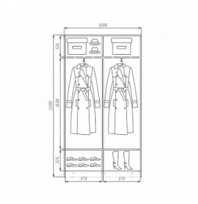 Шкаф-купе ХИТ 22-4-12/2-11 (420) в Верхней Пышме - verhnyaya-pyshma.mebel-e96.ru