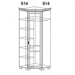 Шкаф угловой Флора 904 (Яна) в Верхней Пышме - verhnyaya-pyshma.mebel-e96.ru