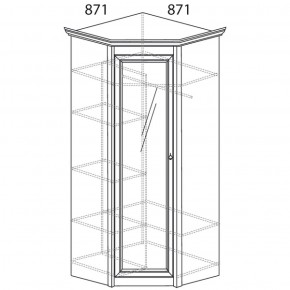 Шкаф угловой Флоренция 641 (Яна) в Верхней Пышме - verhnyaya-pyshma.mebel-e96.ru