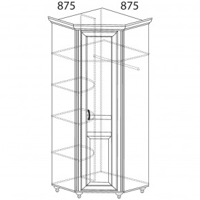 Шкаф угловой Ралли 862 (Яна) в Верхней Пышме - verhnyaya-pyshma.mebel-e96.ru