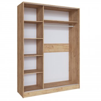 Шкаф-купе Стиль-2 1600 мм крафт/кашемир (Текс) в Верхней Пышме - verhnyaya-pyshma.mebel-e96.ru