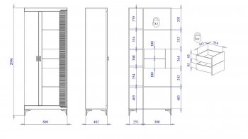 Пенал со стеклом широкий NEW Сиде Белый (СБК) в Верхней Пышме - verhnyaya-pyshma.mebel-e96.ru
