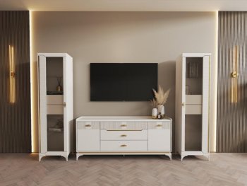 Стенка Сиде Белая (СБК) в Верхней Пышме - verhnyaya-pyshma.mebel-e96.ru