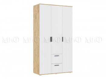 Шкаф 1200 мм Сильвия, крафт/белый (Миф) в Верхней Пышме - verhnyaya-pyshma.mebel-e96.ru