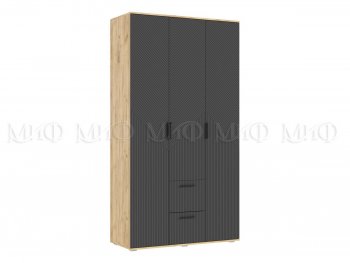 Шкаф 1200 мм Сильвия, крафт/графит (Миф) в Верхней Пышме - verhnyaya-pyshma.mebel-e96.ru