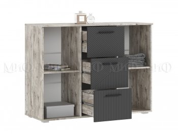 Комод Сильвия, дуб юкон/графит (Миф) в Верхней Пышме - verhnyaya-pyshma.mebel-e96.ru