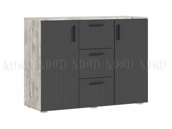Комод Сильвия, дуб юкон/графит (Миф) в Верхней Пышме - verhnyaya-pyshma.mebel-e96.ru