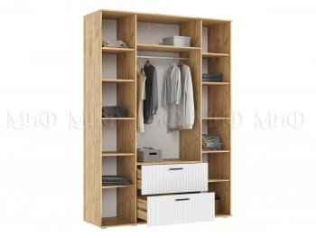 Шкаф 1600 мм Сильвия, крафт/белый (Миф) в Верхней Пышме - verhnyaya-pyshma.mebel-e96.ru