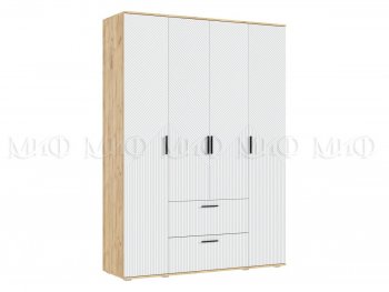 Шкаф 1600 мм Сильвия, крафт/белый (Миф) в Верхней Пышме - verhnyaya-pyshma.mebel-e96.ru