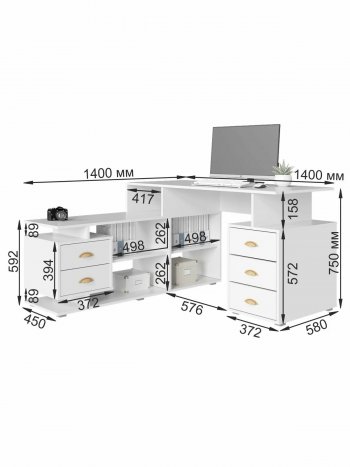 Стол компьютерный СК-8 (ВНК) в Верхней Пышме - verhnyaya-pyshma.mebel-e96.ru