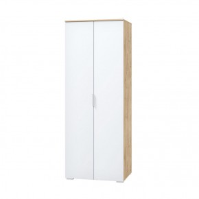 Шкаф для одежды 2х дверный 800 мм Сканди белый (МЛК) в Верхней Пышме - verhnyaya-pyshma.mebel-e96.ru