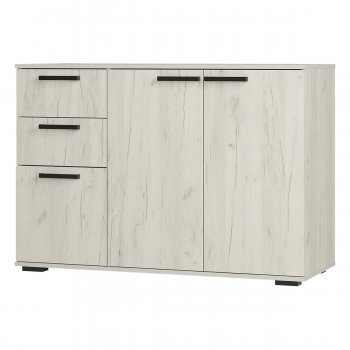 Комод Стандарт 3 NEW крафт белый (БТС) в Верхней Пышме - verhnyaya-pyshma.mebel-e96.ru