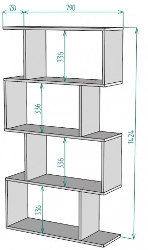 Стеллаж S52 (Белый) в Верхней Пышме - verhnyaya-pyshma.mebel-e96.ru