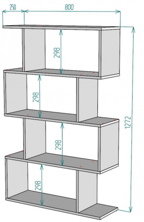 Стеллаж S54 (Белый) в Верхней Пышме - verhnyaya-pyshma.mebel-e96.ru